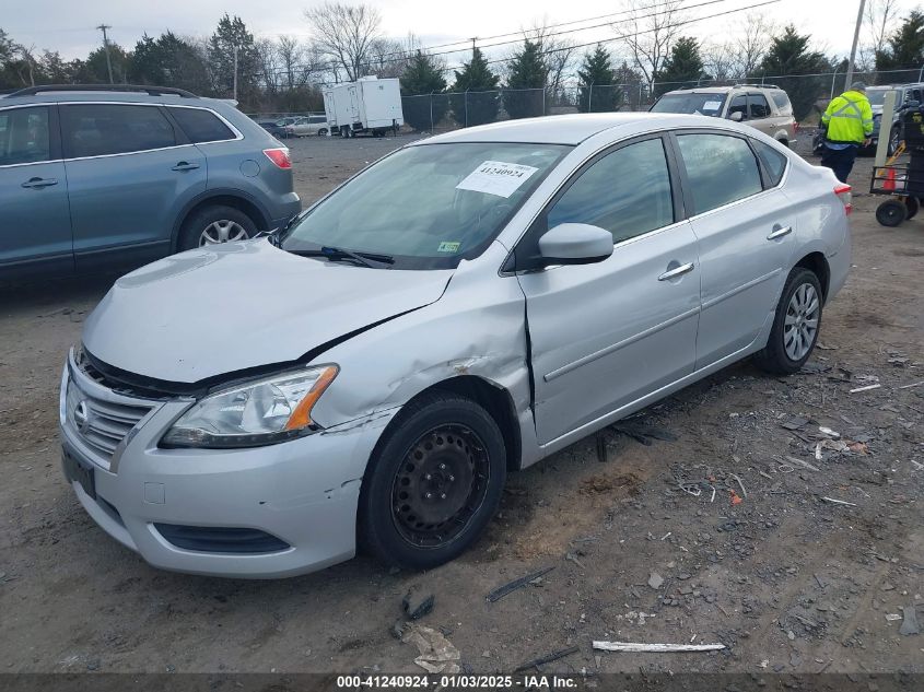 VIN 3N1AB7AP1EL690714 2014 Nissan Sentra, S no.2