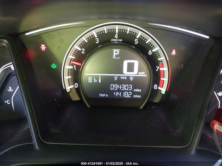 2016 HONDA CIVIC VIN: 2HGFC4B57GH304905