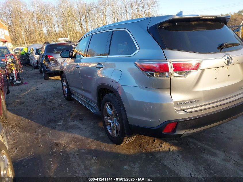 VIN 5TDDKRFH9ES007577 2014 Toyota Highlander, Limit... no.3