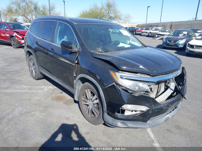 VIN 5FNYF5H34GB030417 2016 Honda Pilot, EX no.1