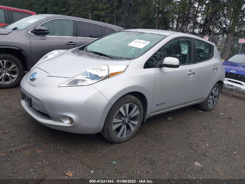 VIN 1N4AZ0CP2FC311848 2015 Nissan Leaf, SL no.2