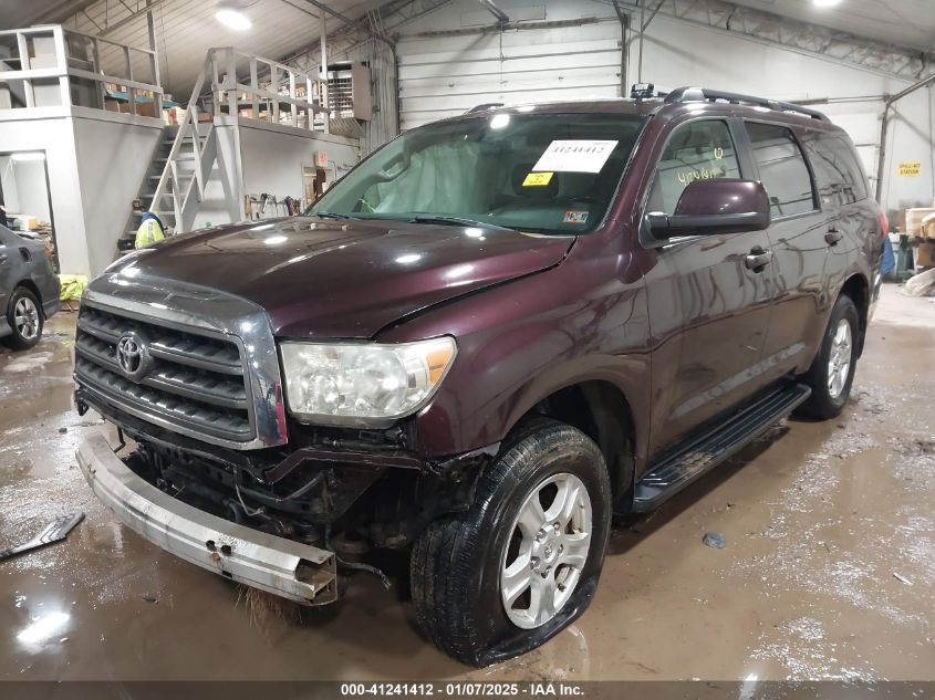 VIN 5TDBY5G14DS084050 2013 Toyota Sequoia, Sr5 5.7L V8 no.2