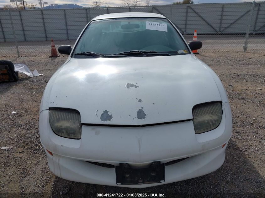 1998 Pontiac Sunfire Se VIN: 3G2JB5249WS862196 Lot: 41241722