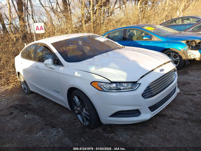 VIN 3FA6P0LU8ER319504 2014 Ford Fusion, Hybrid SE no.1