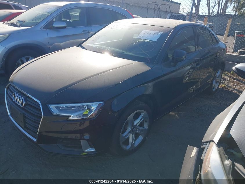 VIN WAUAUGFFXJ1033593 2018 AUDI A3 no.2