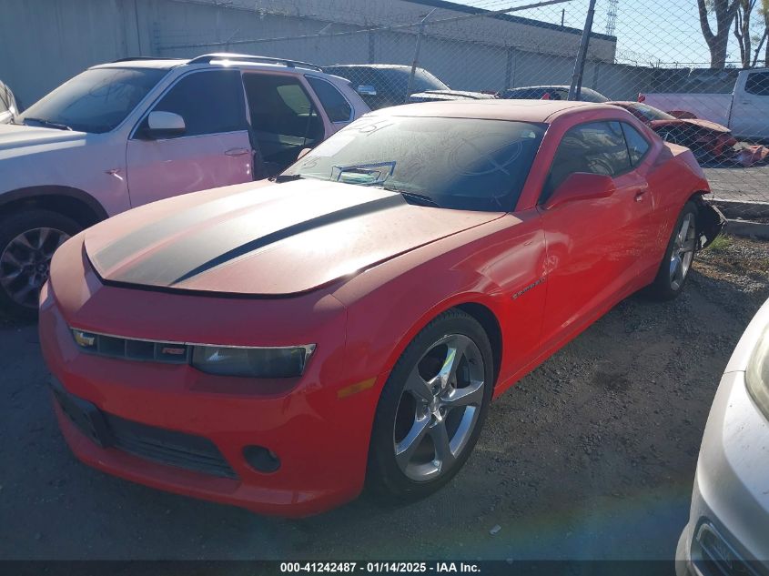 VIN 2G1FC1E34E9148040 2014 Chevrolet Camaro, 2LT no.2