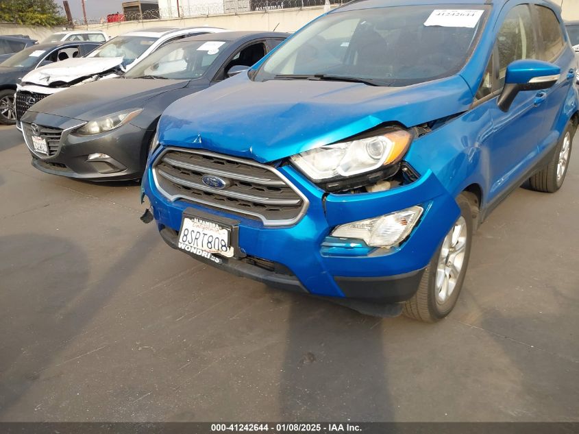 2019 Ford Ecosport Se VIN: MAJ3S2GE3KC264728 Lot: 41242644