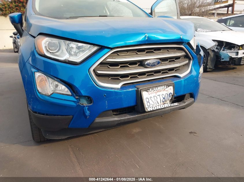 2019 Ford Ecosport Se VIN: MAJ3S2GE3KC264728 Lot: 41242644