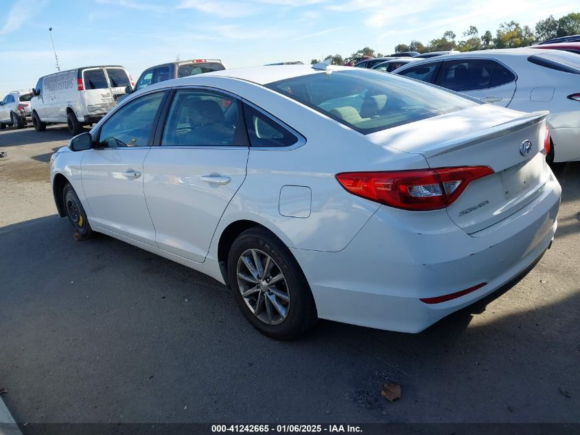 VIN 5NPE24AF3FH071344 2015 Hyundai Sonata, SE no.3