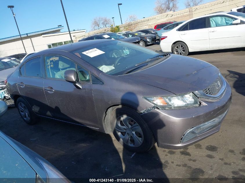 2013 Honda Civic Lx VIN: 19XFB2F58DE292190 Lot: 41243140