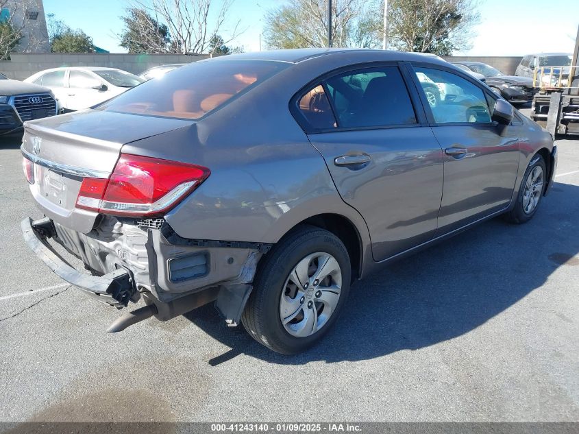 VIN 19XFB2F58DE292190 2013 Honda Civic, LX no.4