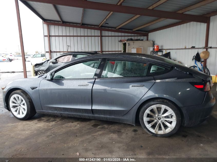 VIN 5YJ3E1EB9NF338892 2022 TESLA MODEL 3 no.13