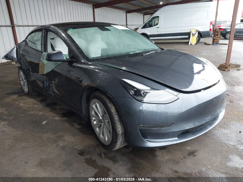 VIN 5YJ3E1EB9NF338892 2022 TESLA MODEL 3 no.1