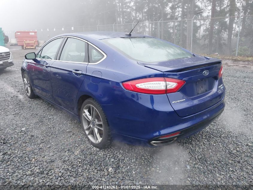 VIN 3FA6P0D91ER186336 2014 Ford Fusion, Titanium no.3