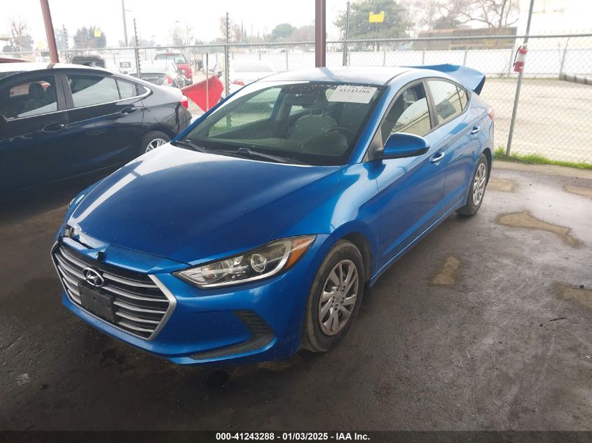 VIN KMHD74LF4HU118556 2017 HYUNDAI ELANTRA no.2