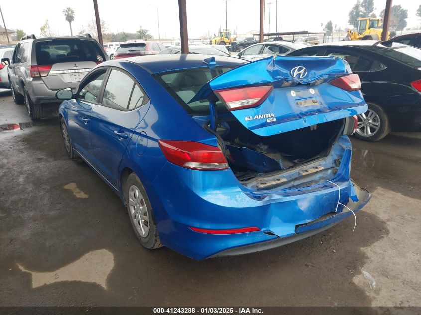 VIN KMHD74LF4HU118556 2017 HYUNDAI ELANTRA no.3