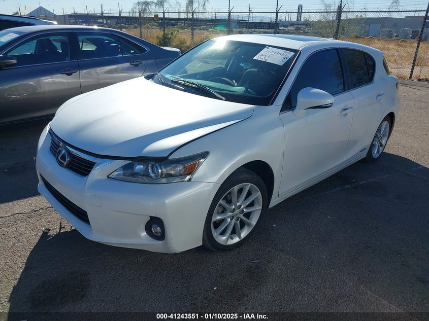 2013 LEXUS CT 200H VIN: JTHKD5BH3D2167619