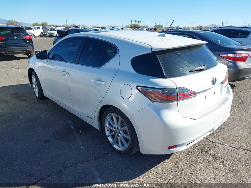 2013 LEXUS CT 200H VIN: JTHKD5BH3D2167619