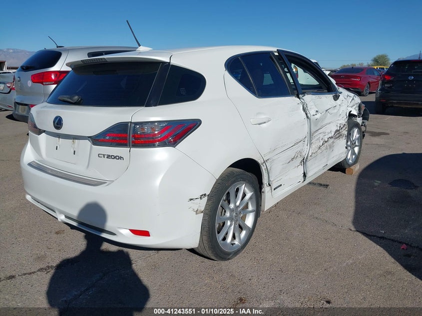 2013 LEXUS CT 200H VIN: JTHKD5BH3D2167619