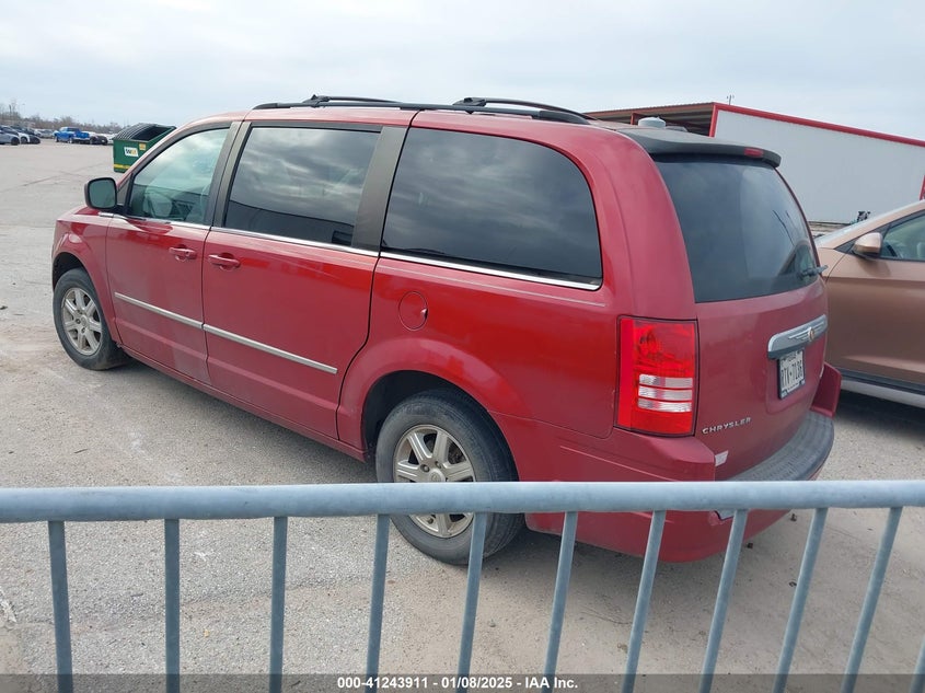 Vin: 2a4rr5d18ar250357, lot: 41734253, chrysler town & country touring 20103