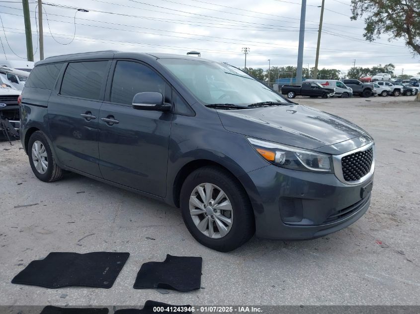 VIN KNDMB5C15H6314197 2017 KIA SEDONA no.1