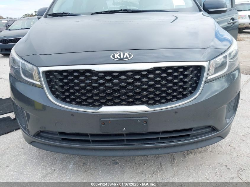 VIN KNDMB5C15H6314197 2017 KIA SEDONA no.6