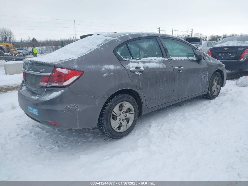 VIN 19XFB2F52DE064623 2013 Honda Civic, LX no.4