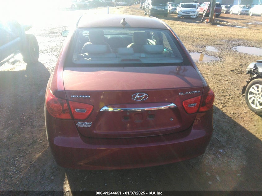 2010 HYUNDAI ELANTRA VIN: KMHDU4AD2AU936321