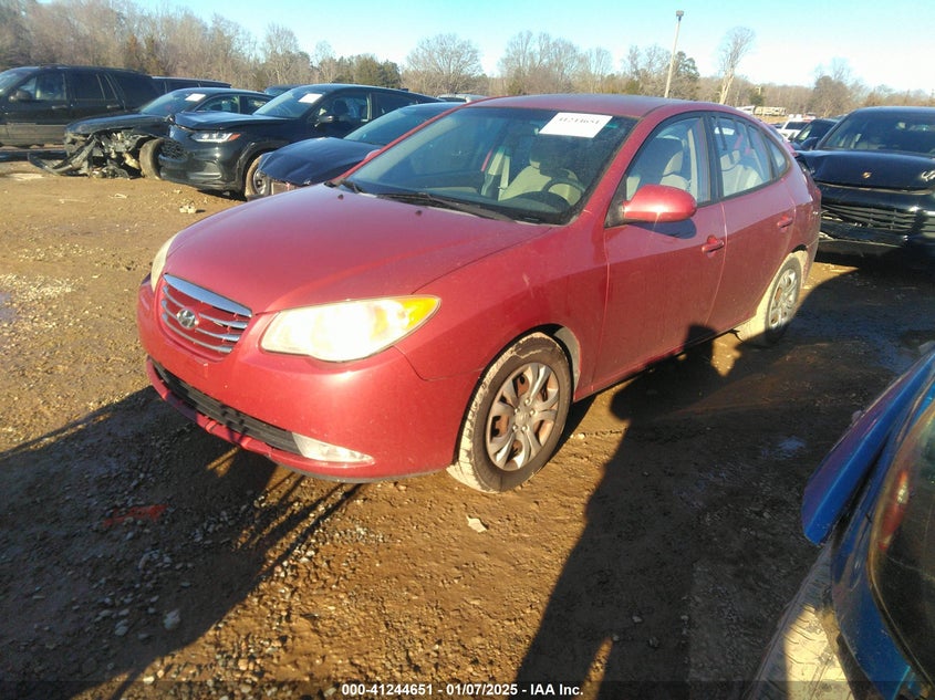 2010 HYUNDAI ELANTRA VIN: KMHDU4AD2AU936321