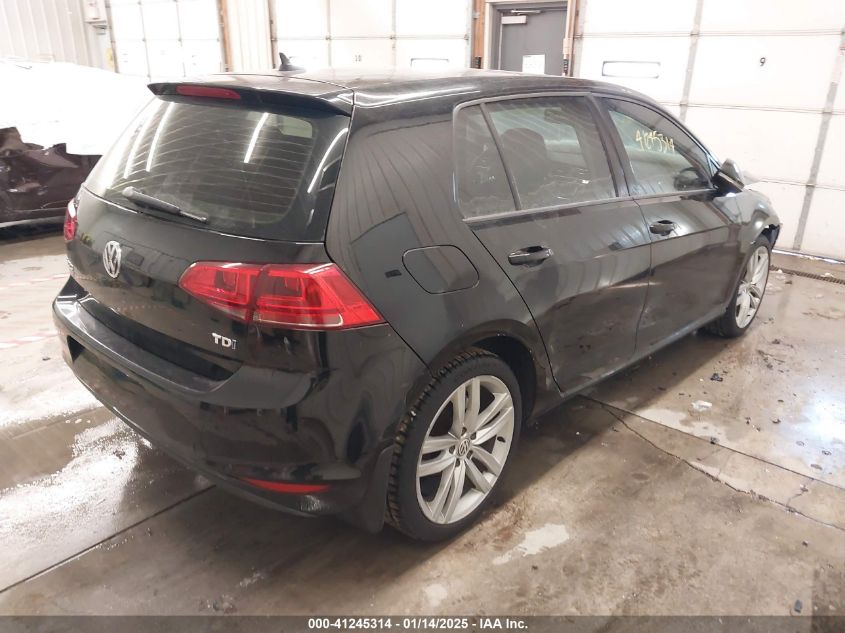 VIN 3VW2A7AU2FM017935 2015 Volkswagen Golf, Tdi no.4