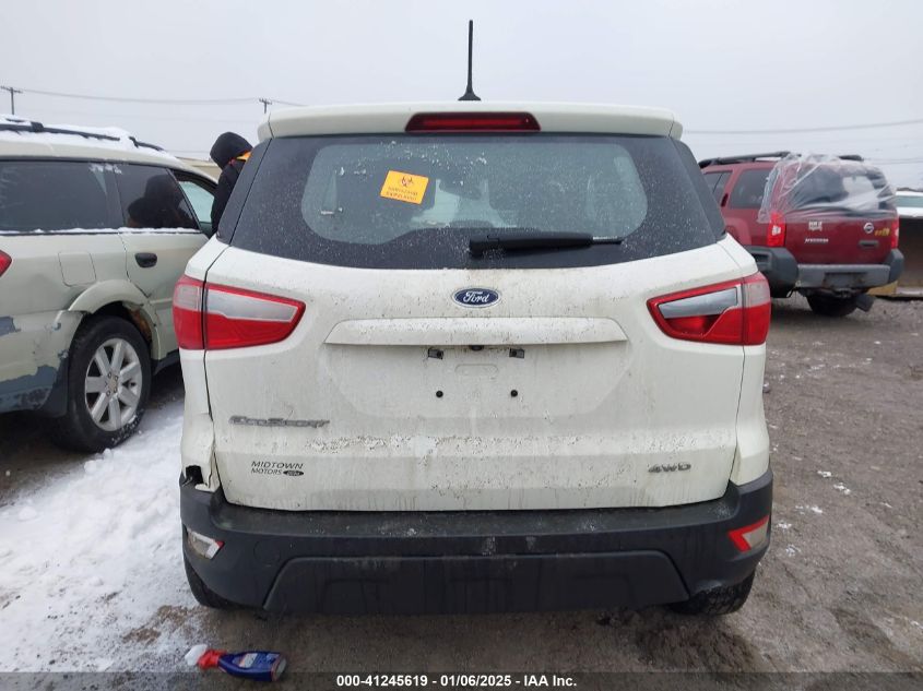 2022 Ford Ecosport S VIN: MAJ6S3FL5NC471614 Lot: 41245619