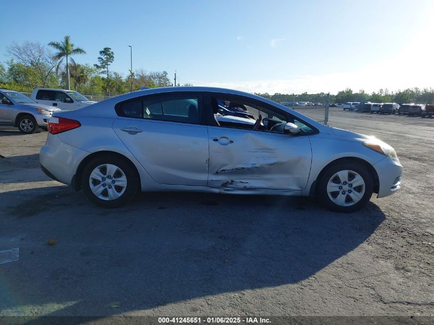 VIN KNAFK4A66G5601115 2016 KIA Forte, LX no.14