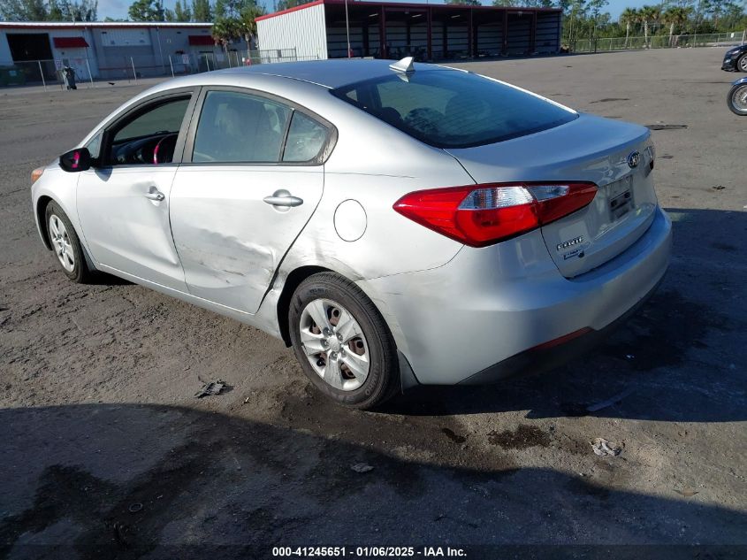 VIN KNAFK4A66G5601115 2016 KIA Forte, LX no.3