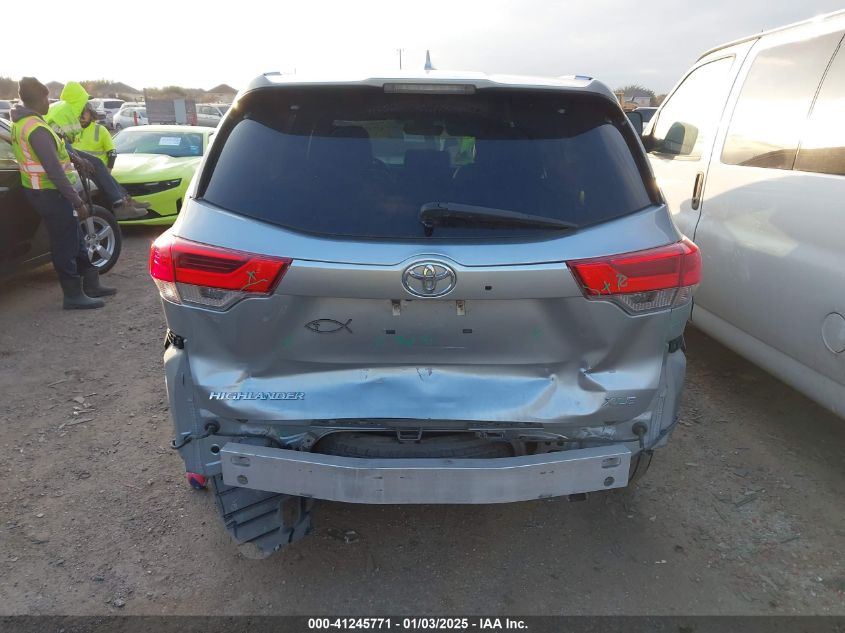 2018 Toyota Highlander Xle VIN: 5TDKZRFHXJS536940 Lot: 41245771