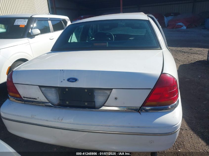 1998 Ford Crown Victoria VIN: 2FASP73W0WX191188 Lot: 41245956