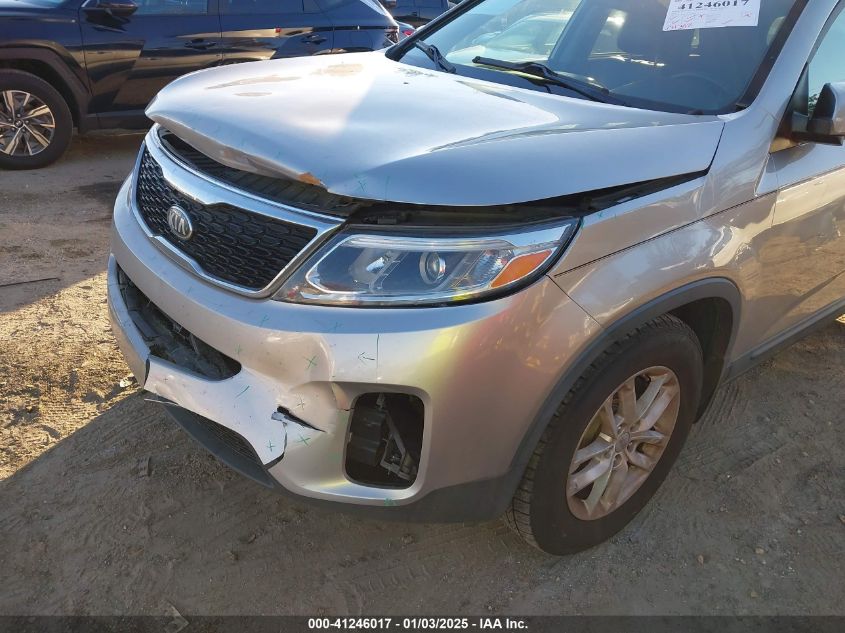 2014 Kia Sorento Lx VIN: 5XYKT4A65EG463974 Lot: 41246017