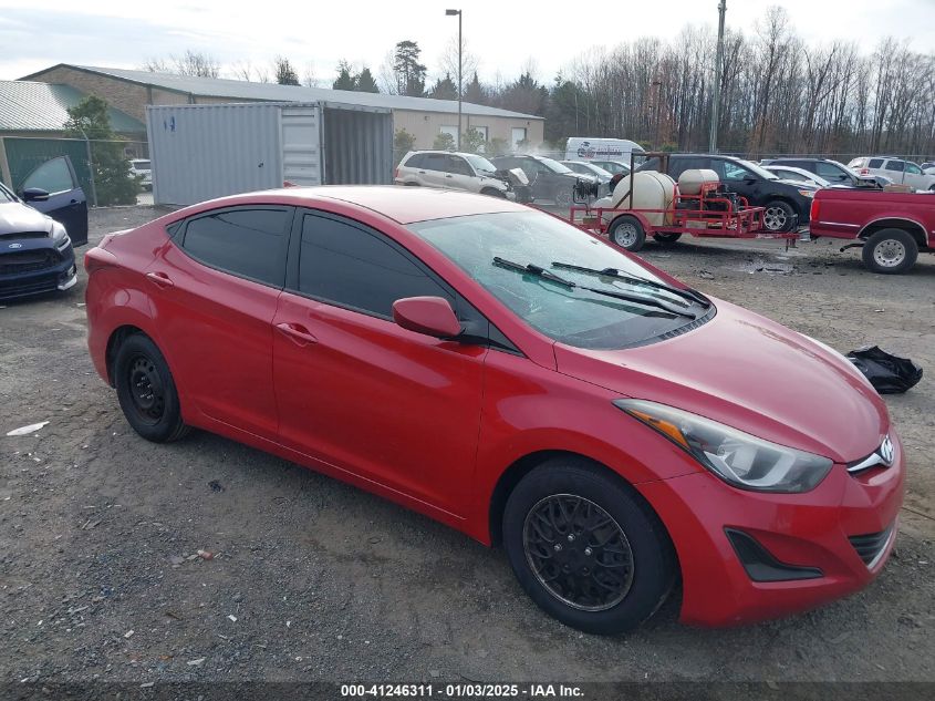 VIN KMHDH4AE3GU543286 2016 HYUNDAI ELANTRA no.1