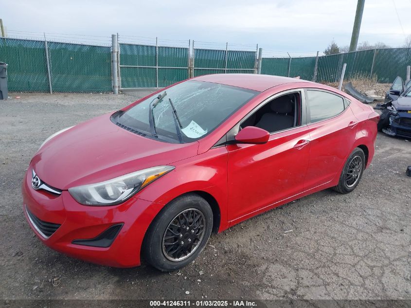 VIN KMHDH4AE3GU543286 2016 HYUNDAI ELANTRA no.2