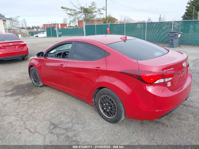 VIN KMHDH4AE3GU543286 2016 HYUNDAI ELANTRA no.3