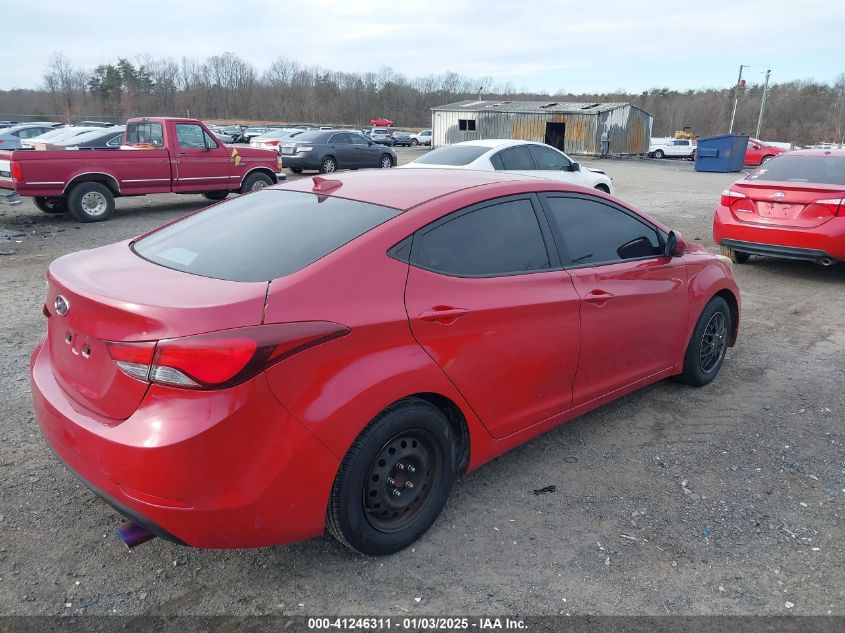 VIN KMHDH4AE3GU543286 2016 HYUNDAI ELANTRA no.4