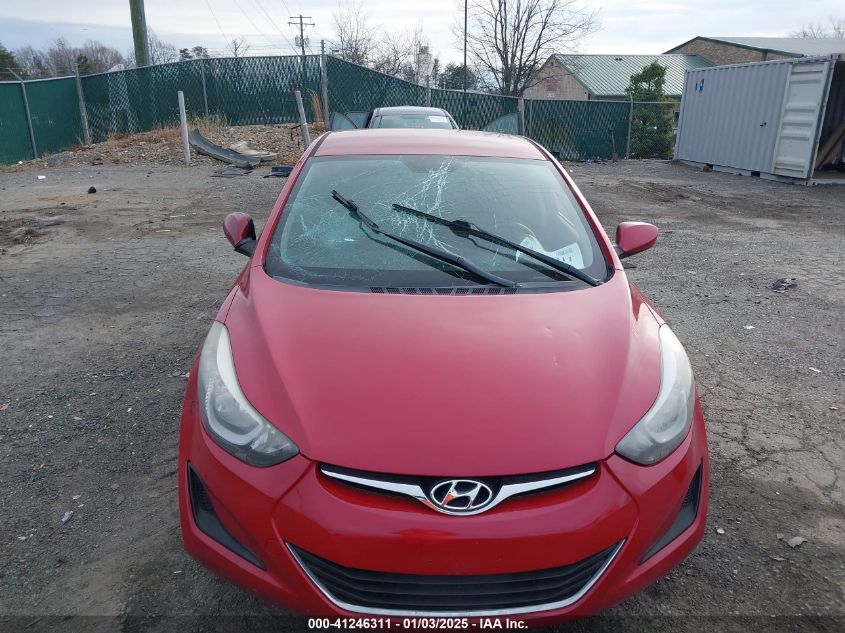 VIN KMHDH4AE3GU543286 2016 HYUNDAI ELANTRA no.6