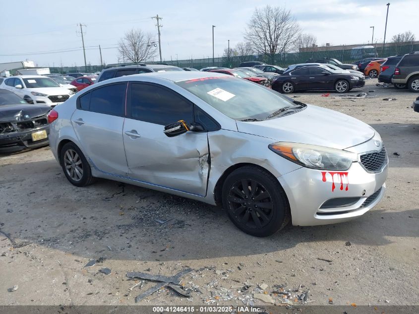 VIN KNAFX4A69E5147053 2014 KIA Forte, LX no.1