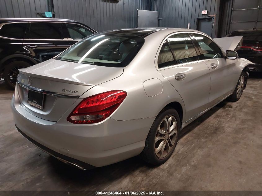 VIN WDDWF4KB3GR127691 2016 MERCEDES-BENZ C 300 no.4