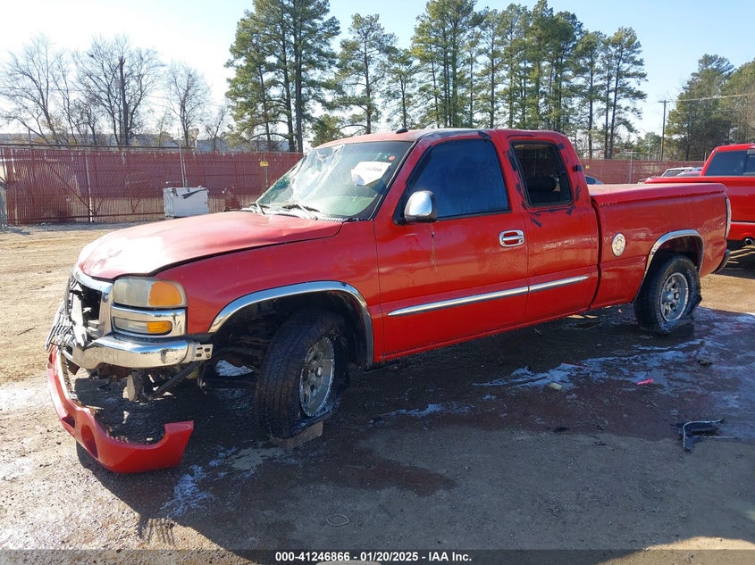 2003 GMC Sierra 1500 Slt red truck gasoline 2GTEC19T531232022 photo #3