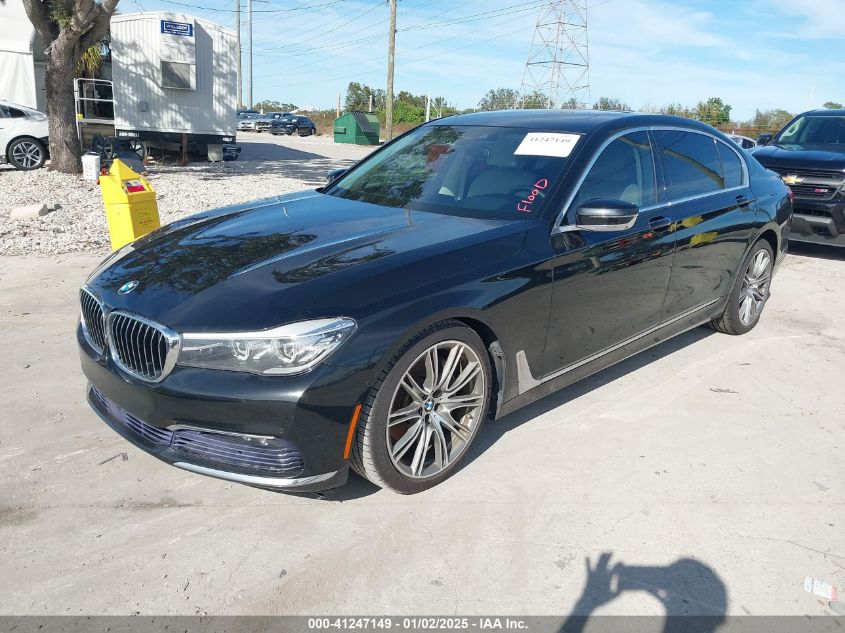 VIN WBA7E2C5XGG548136 2016 BMW 7 Series, 740I no.2