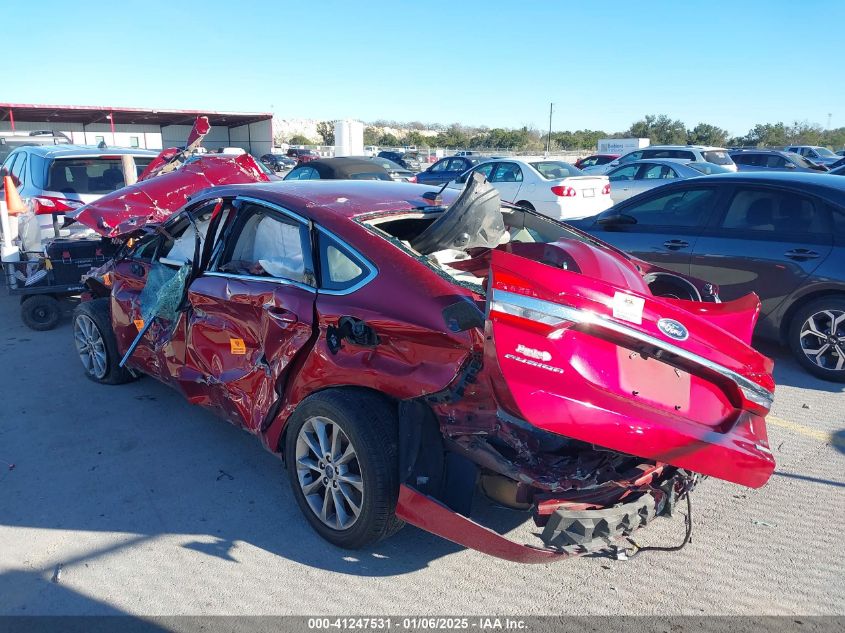 VIN 3FA6P0HD2HR206497 2017 Ford Fusion, SE no.3