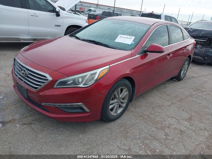 VIN 5NPE24AFXFH151675 2015 Hyundai Sonata, SE no.2