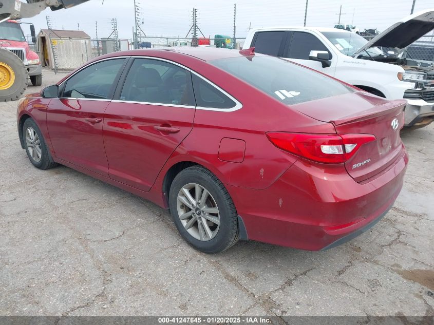 VIN 5NPE24AFXFH151675 2015 Hyundai Sonata, SE no.3