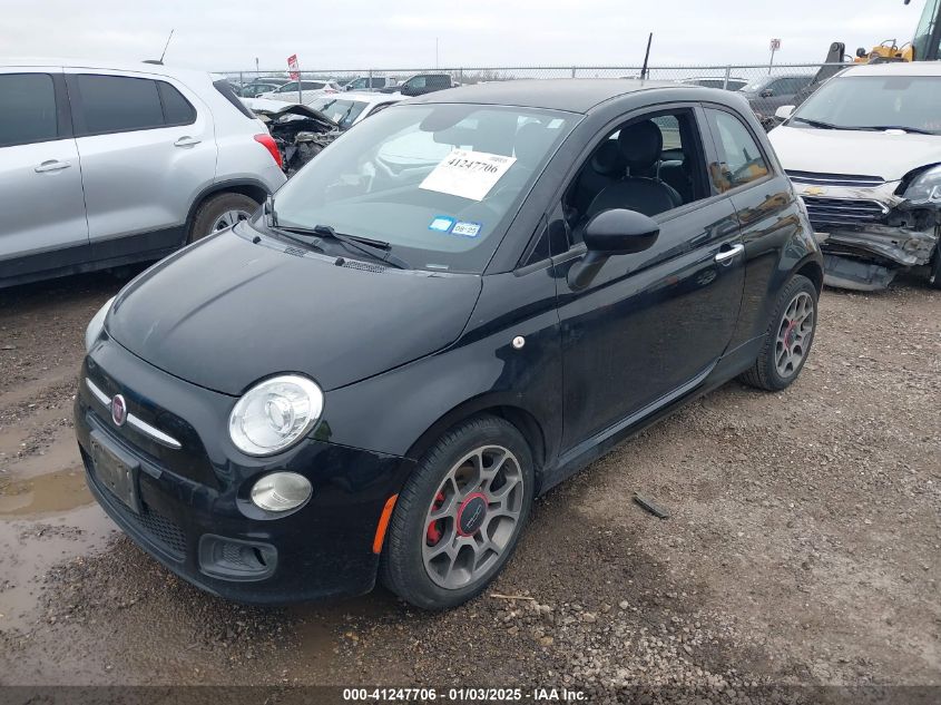 VIN 3C3CFFBR1FT753692 2015 Fiat 500, Sport no.2