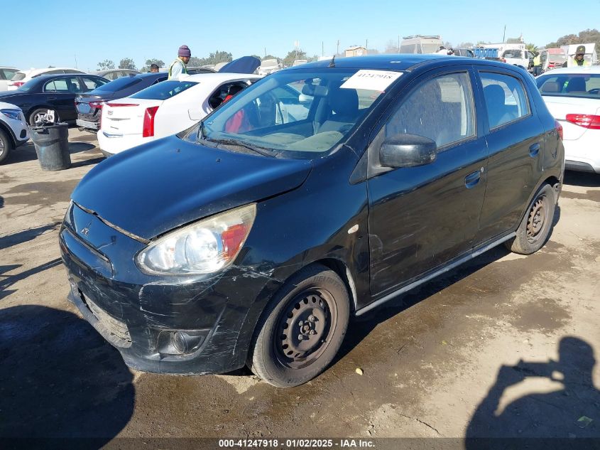 VIN ML32A3HJ2EH009346 2014 MITSUBISHI MIRAGE no.2